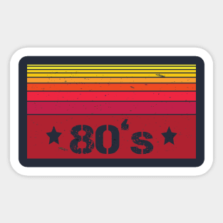 vintage years 80's Sticker